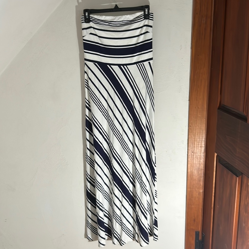 BR Strapless Maxi Dress